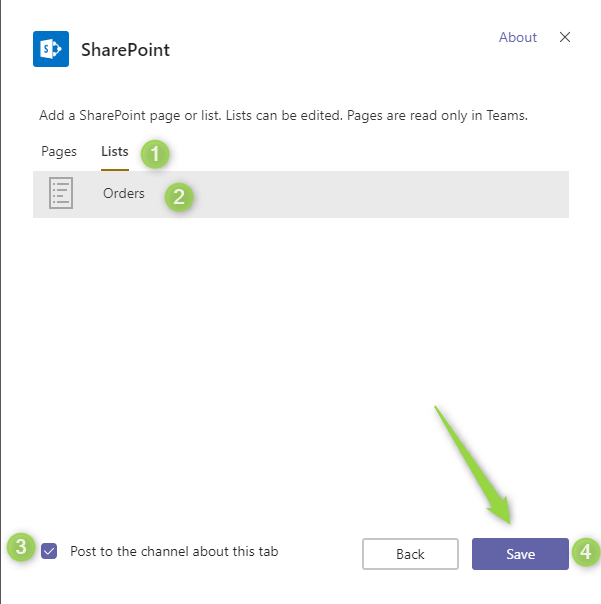 Integrate Microsoft Teams app with SharePoint Online