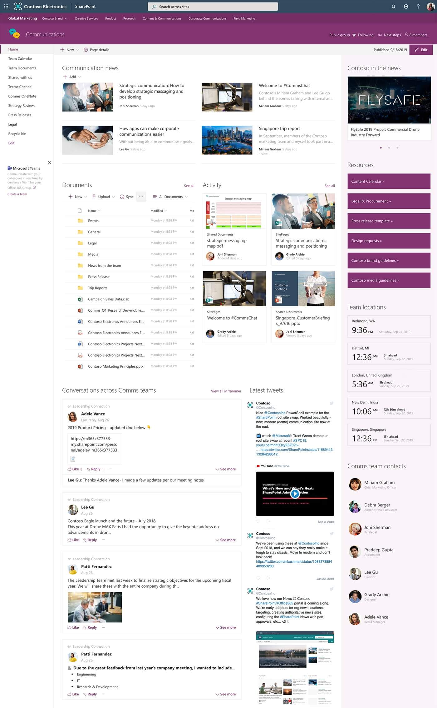 Download free SharePoint templates Microsoft 365 atWork