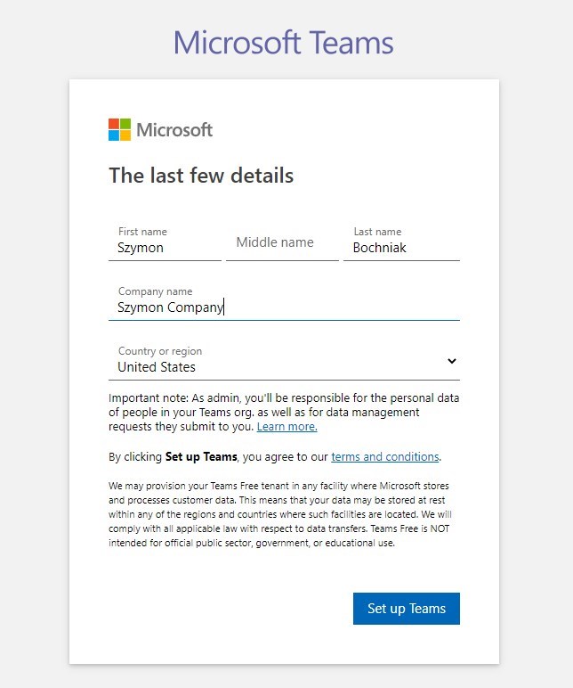 Microsoft Teams Free Edition in Microsoft 365