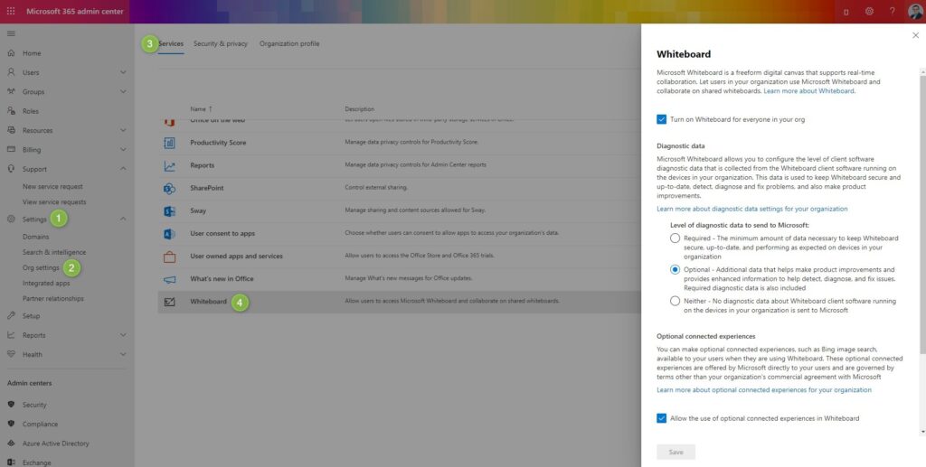 How to use Whiteboard app in Microsoft Teams meeting