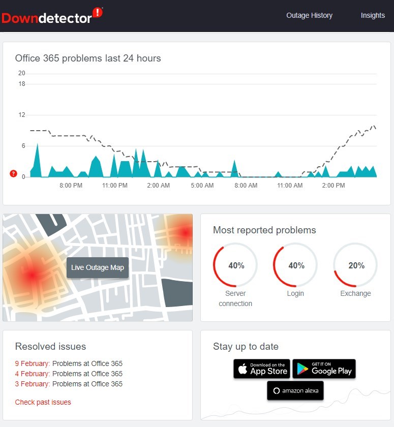 office 365 outage