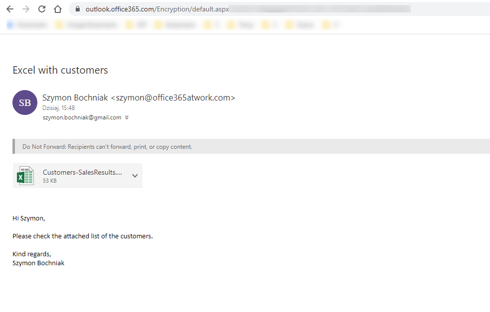 Encrypt OWA Button : r/Office365