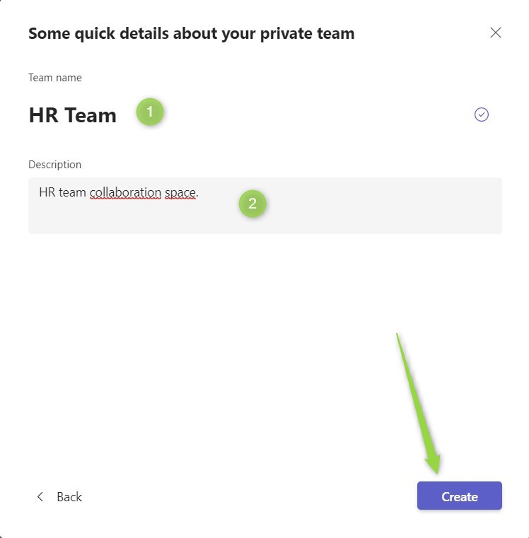 How to create new team in Microsoft Teams in Microsoft 365