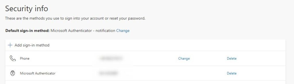 Self service password reset in Office 365
