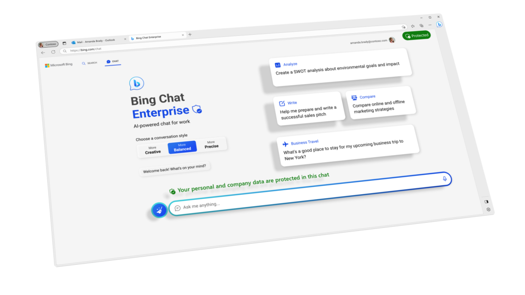 Bing Chat Enterprise &#8211; AI powered secure search explained